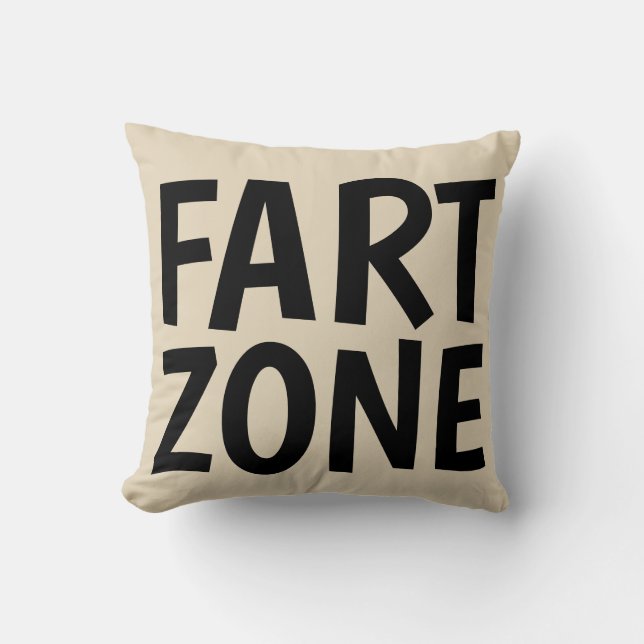 FART ZONE Funny Pillows (Front)