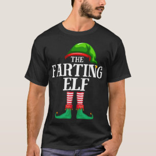 Farting Elf Matching Family Christmas Party Pajama T-Shirt