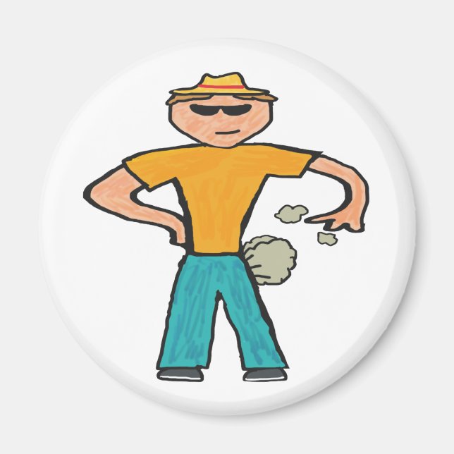 Farting Man Magnet (Front)