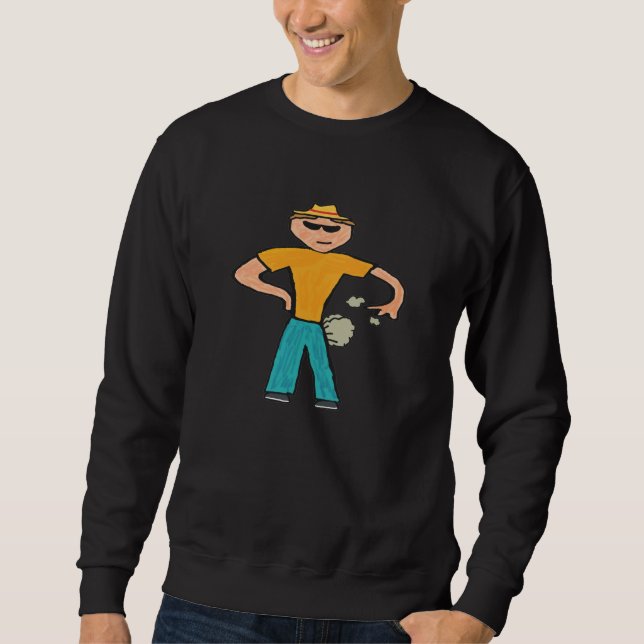 Farting Man Sweatshirt (Front)