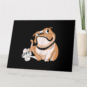 Farting Pitbull Lover Funny Bulldog Dog Mom Lover Card