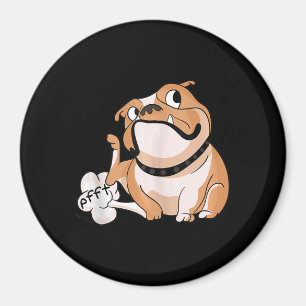 Farting Pitbull Lover Funny Bulldog Dog Mom Lover Magnet