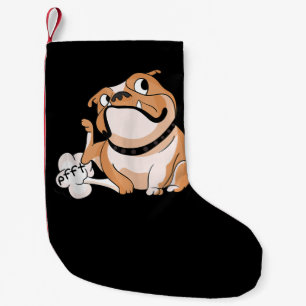 Farting Pitbull Lover Funny Bulldog Dog Mom Lover Small Christmas Stocking