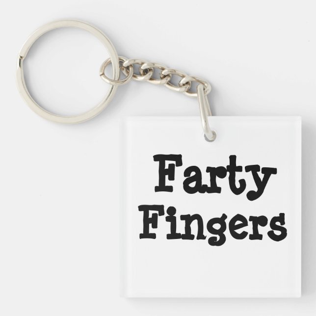 Farty Fingers Keychain (Front)