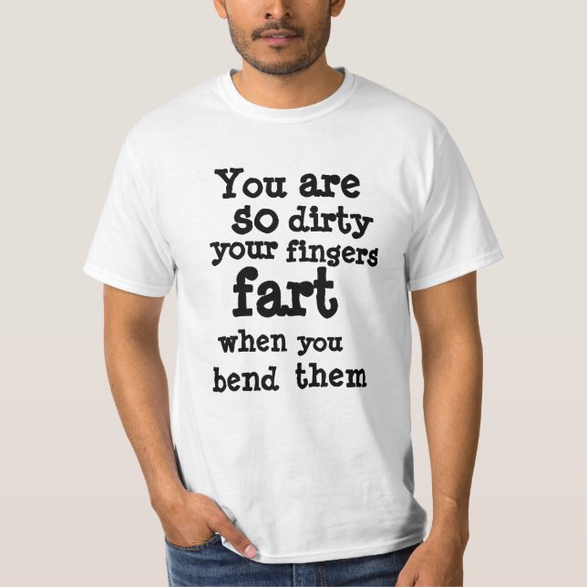 Farty Fingers  line  T-Shirt (Front)