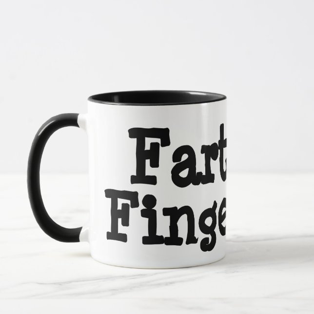 Farty Fingers Mug (Left)