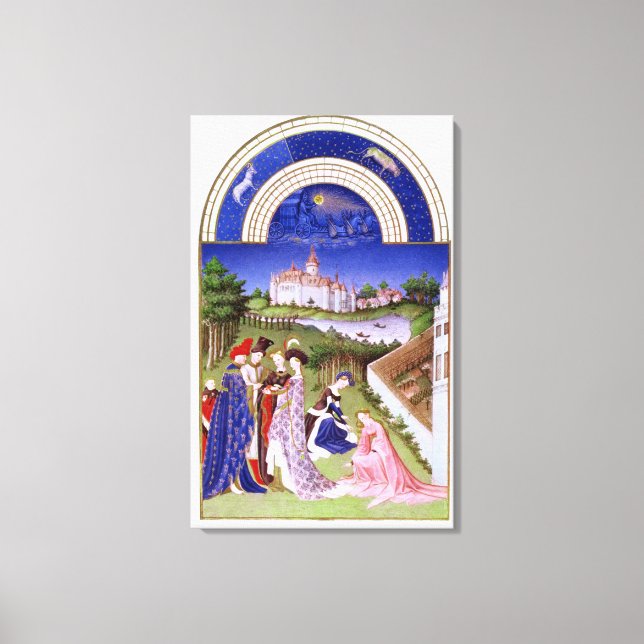 Fascimile of April' Canvas Print (Front)