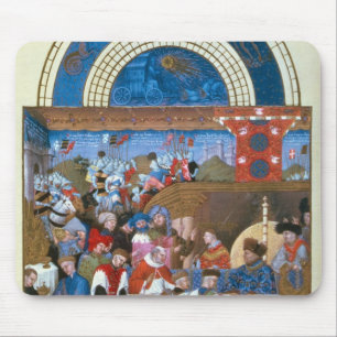Fascimile of January: banquet scene Mouse Pad