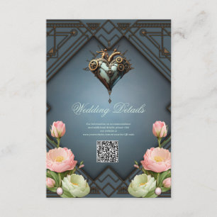 Fascinating steampunk heart  enclosure card