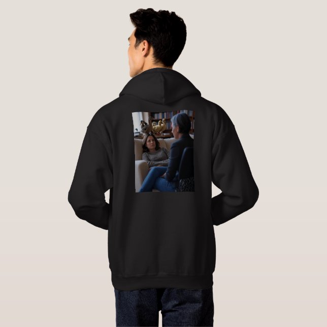 Fascination With Ducks men black hoodie back (Back Full)