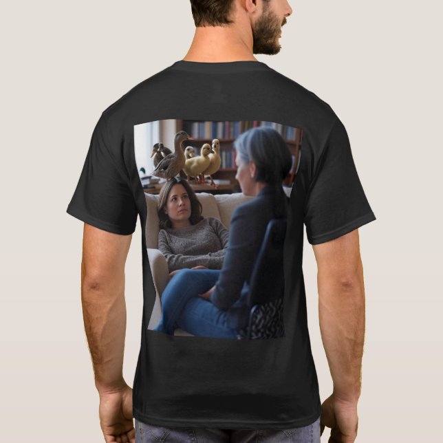 Fascination With Ducks men black T-shirt back (Back)