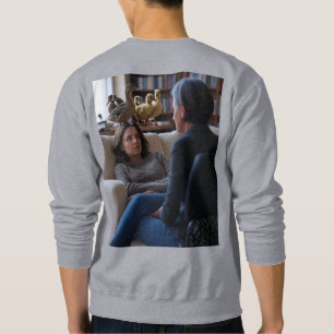 Fascination With Ducks men grey sweatshirt back
