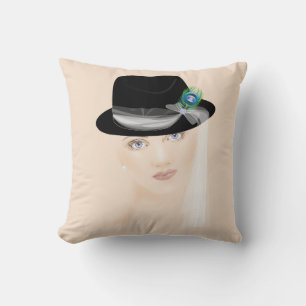 Fascinators - Fedora Throw Pillow