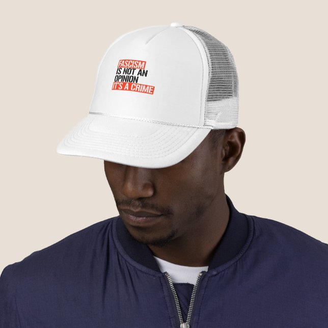Fascism is not an opinion trucker hat (In Situ)
