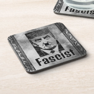 Fascist Trump Hard Plastic Coaster
