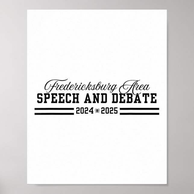 Fasd Speech And Debate 2024-2025  Poster (Front)