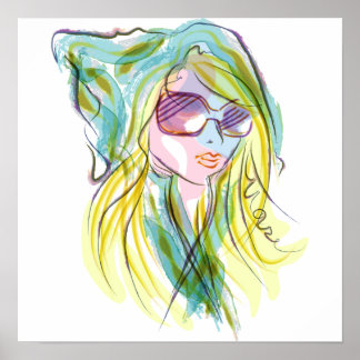 Fashiom girl poster