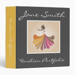 Fashion and design professional portfolio folder binder