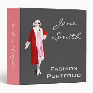 Fashion and design professional portfolio folder binder
