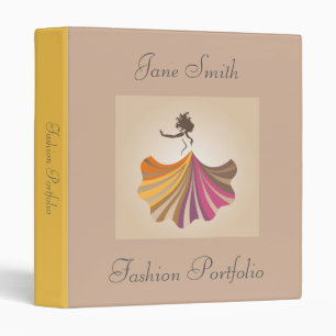 Fashion and design professional portfolio folder binder