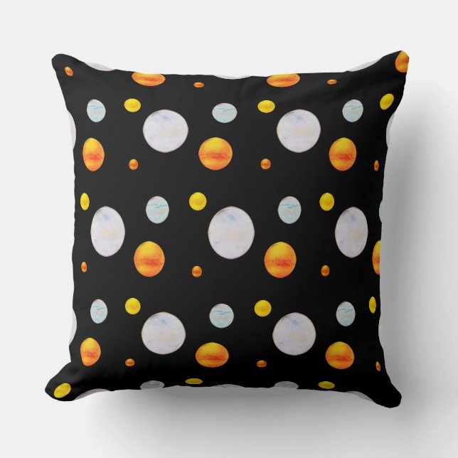 Fashion Beautiful Polka Dots Throw Pillow (Front)
