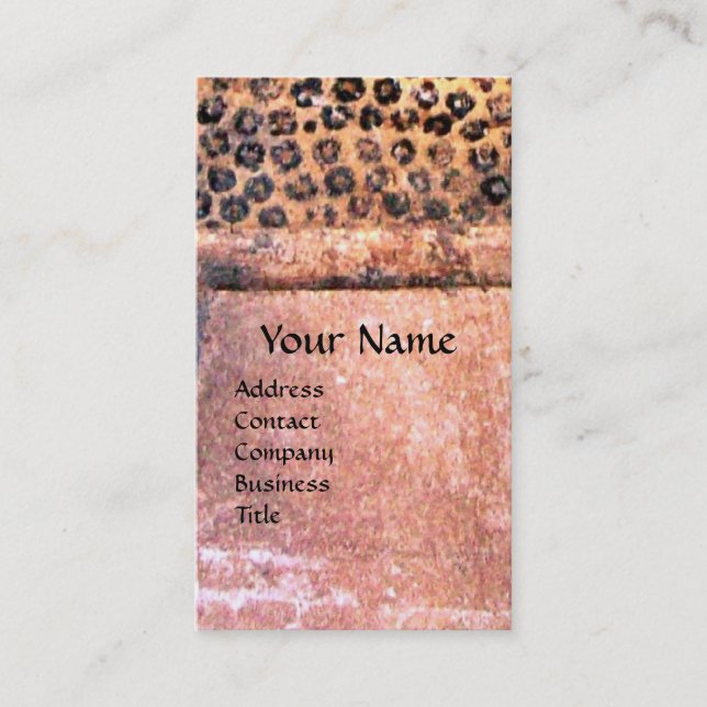 FASHION & BEAUTY OF ANTIQUE EGYPT MONOGRAM,pink Business Card (Front)