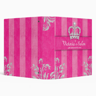 Fashion Binder Portfolio Stripes Sweet 16 Crown