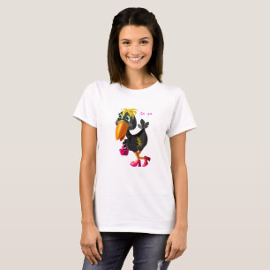 Fashion Bird - Painting - Fun T-Shirt