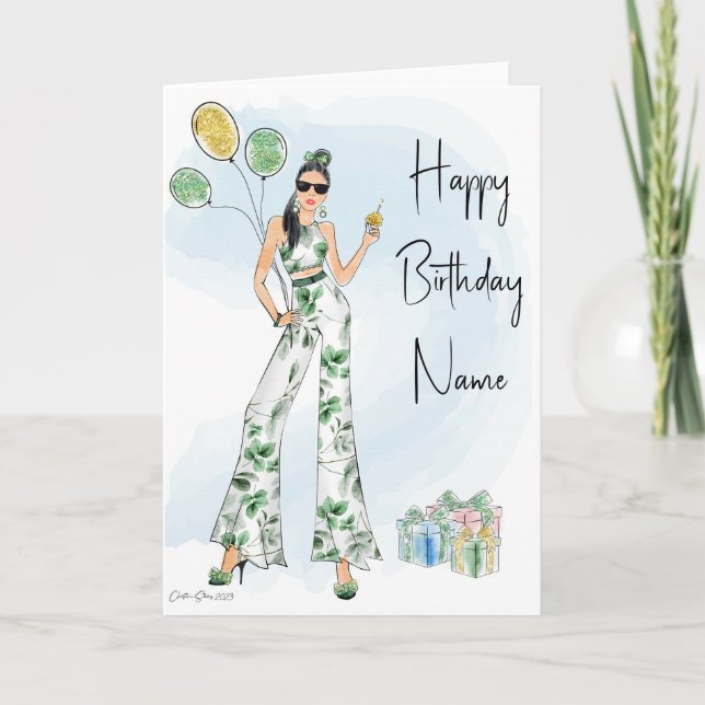 Fashion Birthday Card (Front)