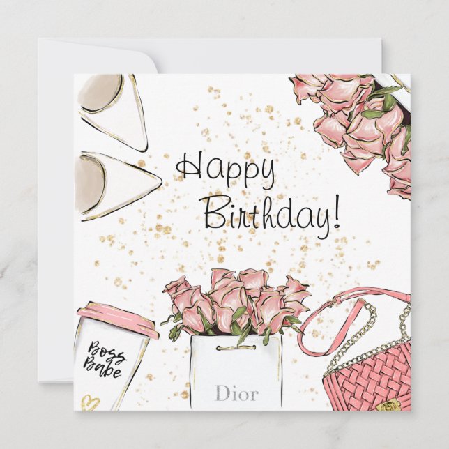 Fashion Birthday Card (Front)