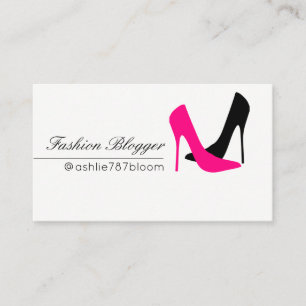 Fashion Blogger, Social Media, Follow Me Business Card