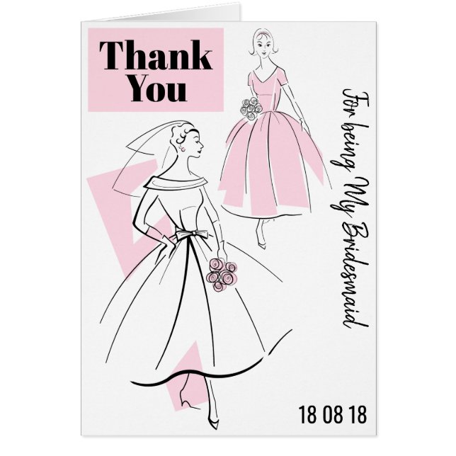 Fashion Bride Groupe rose Merci Bridesmaid (Devant)