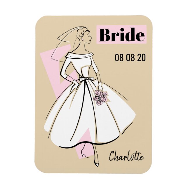 Fashion Bride Neutral Bride flexible magnet (Vertical)