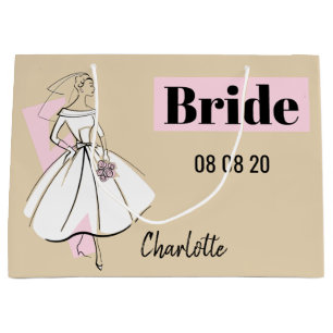 Fashion Bride Neutral Bride gift bag large