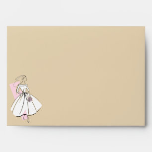 Fashion Bride Neutral corner multi inside envelope