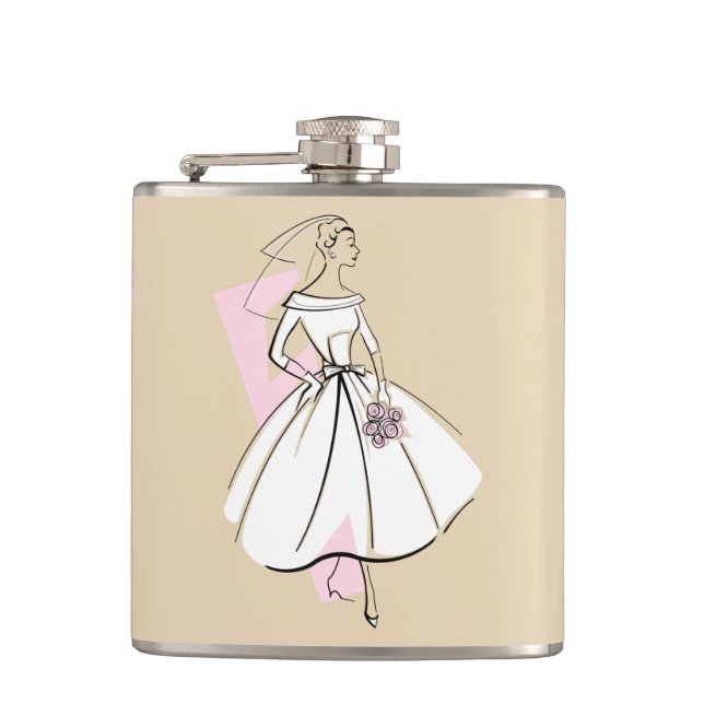 Fashion Bride Neutral flask (Front)