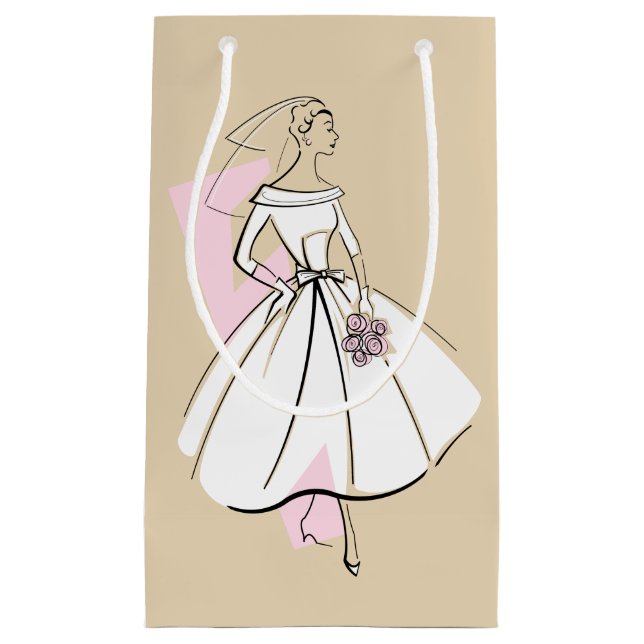 Fashion Bride Neutral gift bag small (Front)