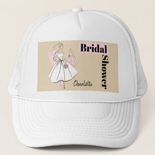 Fashion Bride Neutral Group Bridal Shower hat
