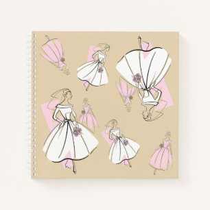 Fashion Bride Neutral Multi notebook square