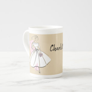 Fashion Bride Neutral Nom mug os chine