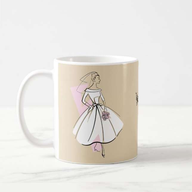 Fashion Bride Neutral Text mug (Left)