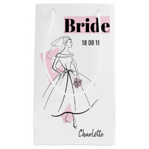 Fashion Bride Pink Bride gift bag small