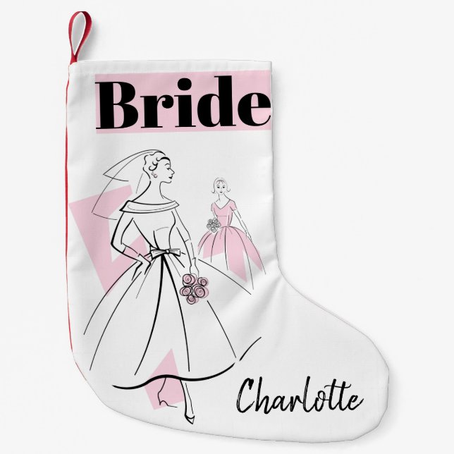Fashion Bride Pink Bride stocking (Front)