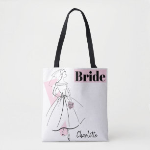 Fashion Bride Pink Bride tote multi back Bag