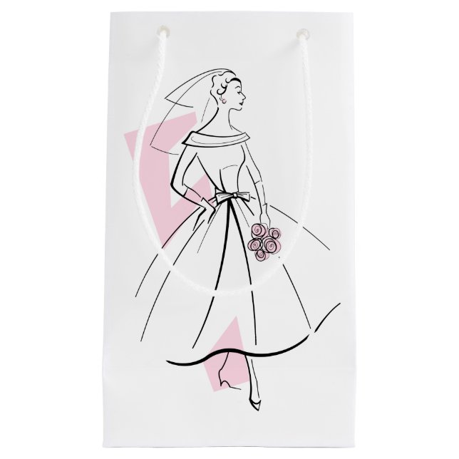 Fashion Bride Pink gift bag small (Front)