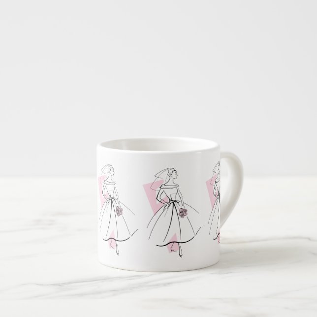 Fashion Bride Pink mug espresso (Front Right)