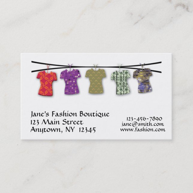 Fashion Business Card (Front)