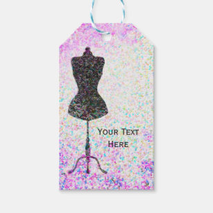 Fashion Confetti Mannequin Custom Party Favour Gift Tags