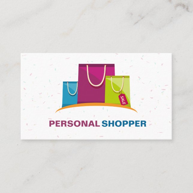 Fashion Consultant Personal Shopper Business Card (Front)