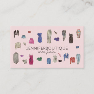 Fashion Design Stylist Sewing Tailor Clothing Business Card